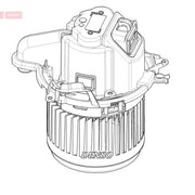 Denso Heater Blower Fan DEA23022