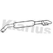 Klarius Box With Tail Pipe Rear fits Opel Grandland / Grandland X 2017-2021 1.6