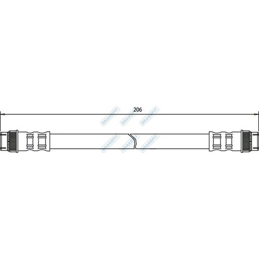 Apec Brake Hydraulic Hose Line inner BHO4048