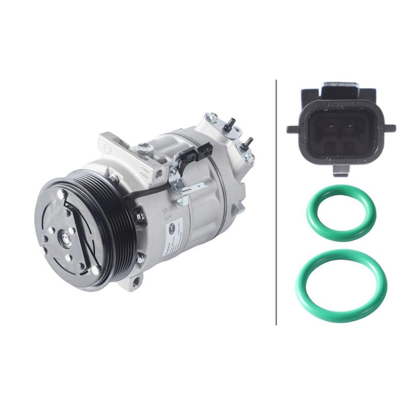 Hella Air Conditioning Compressor fits Fiat Talento 2016 on 1.6