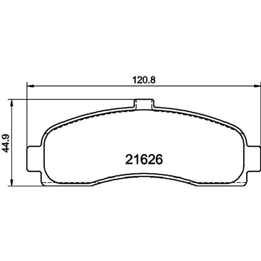 Mintex Front Brake Pad Set fits Nissan Micra II 1992-2003 1.0 1.3 1.4