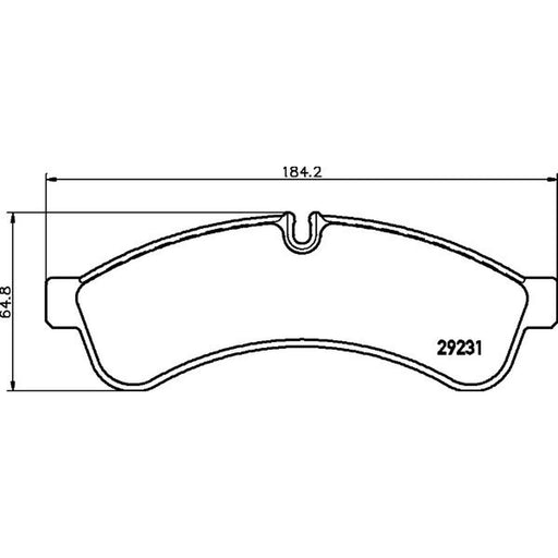 Mintex Rear Brake Pad Set fits Iveco Daily IV 2006-2011