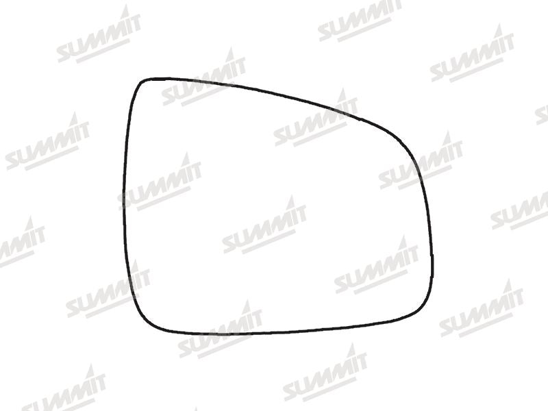 Summit Heated Base Plate With Standard Mirror Glass fits Dacia Duster 14 on RHS Summit - Bars 4 Cars
