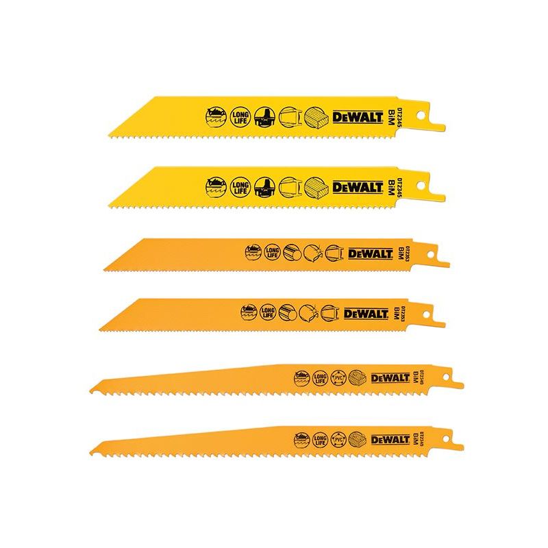 Dewalt Power Tools DT2444 Reciprocating Saw Blade Set, 6 Piece DeWALT Power Tools - Dynamic Drive