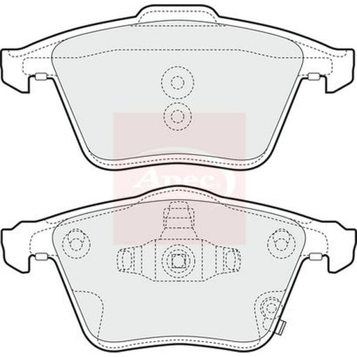 Apec Front Brake Pad Set fits Mazda 6 2005-2007 2.3