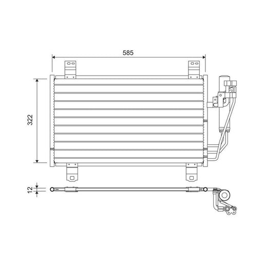 Valeo Air Conditioning Condenser 822589