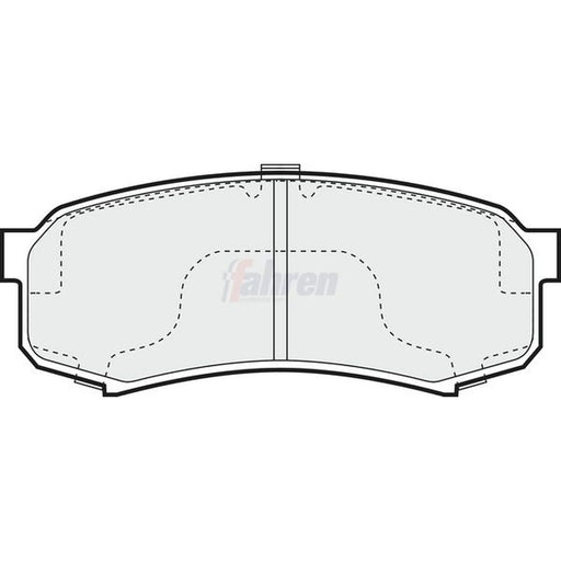 Fahren Rear Brake Pad Set FBP3386
