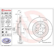 Brembo Front & Rear Brake Discs & Pads fits Audi A6 C6 2004-2011