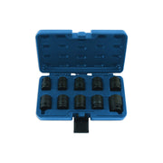 Laser Impact Socket Set 1/2"D 10pc 7609 Laser - Dynamic Drive
