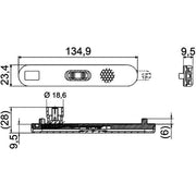 Hella Side Marker Light Wide High