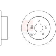 Apec Front & Rear Brake Discs & Pads fits Kia Carens III 2006-2013 1.6 2.0