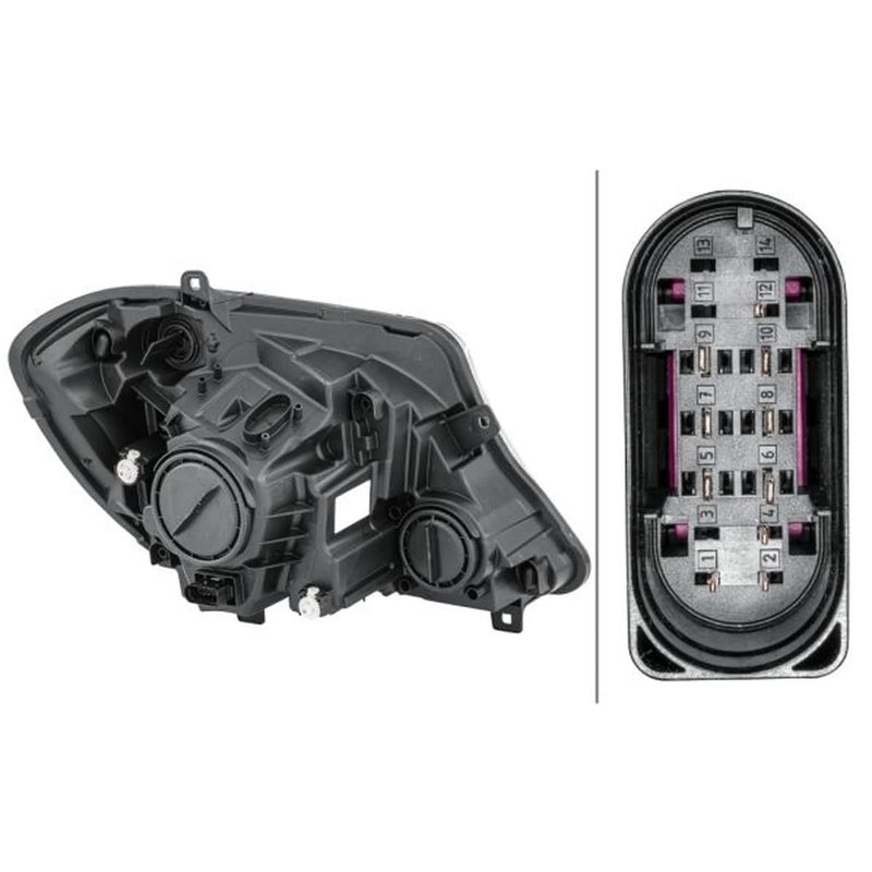 Hella Headlight Headlamp H7/H7 Left fits Mercedes-Benz Sprinter 3,5-T 2006-2018