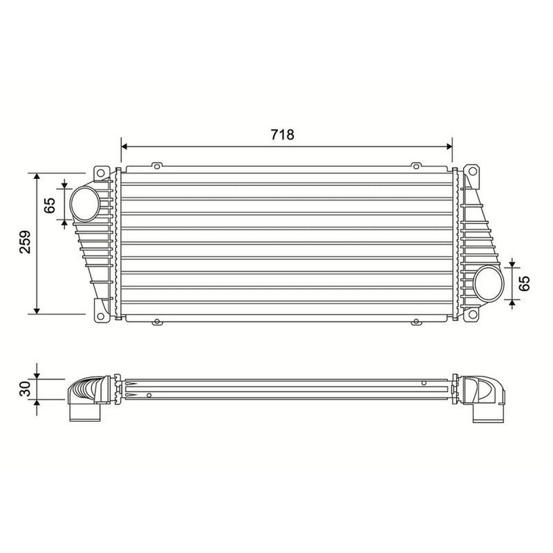 Valeo Intercooler (Charge Air Cooler) 822937