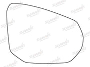 Summit Stick-On Standard Mirror Glass fits Nissan Juke 19 on RHS Summit - Bars 4 Cars