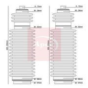 Apec Steering Bellow Kit Front ACB3003
