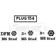 Borg & Beck Car Alternator 12V fits Fiat Grande Punto 2008 on 1.6