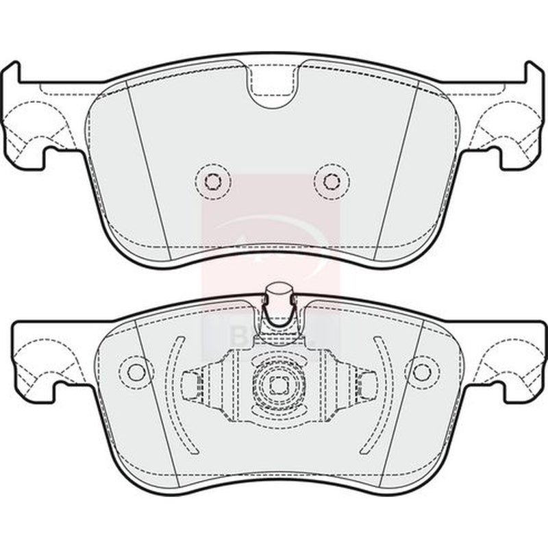 Apec Front & Rear Brake Discs & Pads fits Citroën C4 Spacetourer 2018-2019 1.6