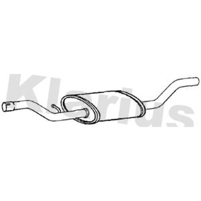 Klarius Box With Centre Pipe Centre fits Ford C-Max II 2012-2019 1.0