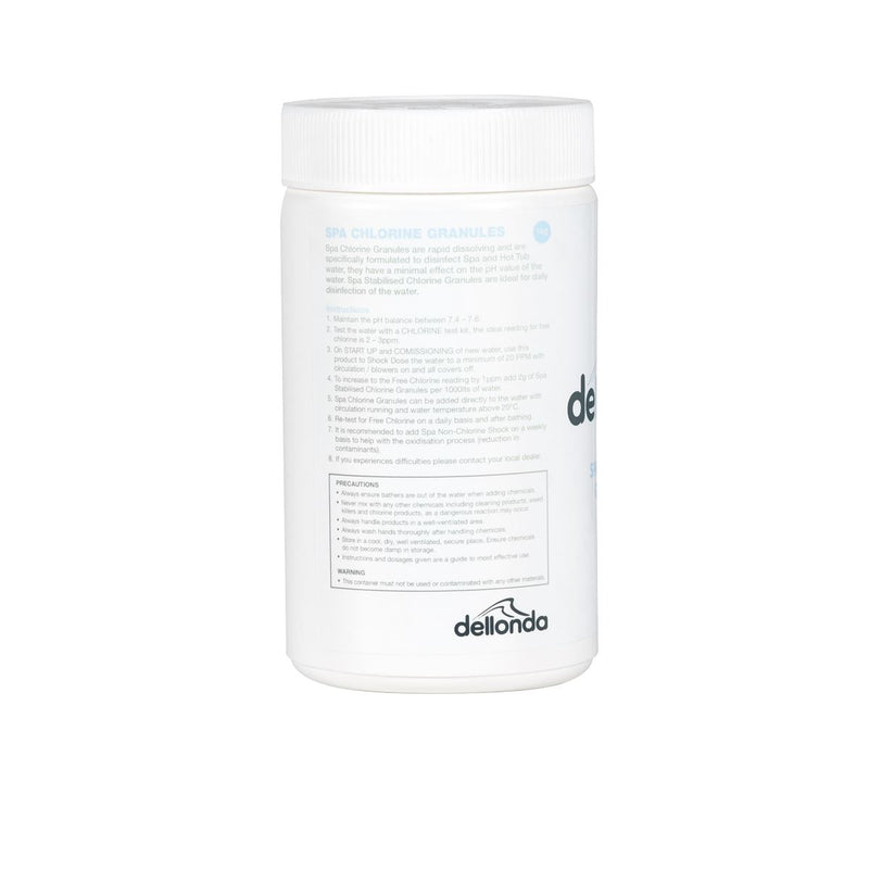 Dellonda Chlorine Granules for Hot Tubs/Spas & Swimming Pools 1kg DL50 Dellonda - Dynamic Drive