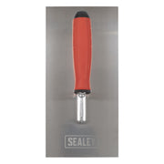 Sealey Stainless Steel Plastering Trowel with Rubber Handle 270mm T7800 Sealey - Dynamic Drive
