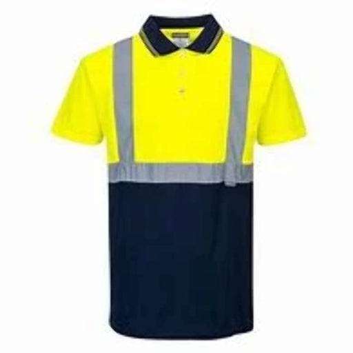 Portwest Pw2 Polo Shirt S/S Small PW210BZRS Portwest - Dynamic Drive