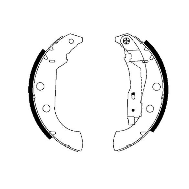 Mintex Brake Shoe Set Axle Kit fits Citroën Xsara 1997-2005 1.4 1.5 1.6 1.8 1.9