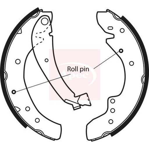 Apec Brake Shoe Set Axle Kit fits Citroën Relay I 1994-2002 1.9 2.0 2.5 2.8
