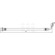 Apec Brake Hydraulic Hose Line Rear Right fits Toyota Harrier 2003-2013 2.4