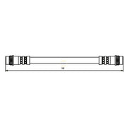 NAPA Brake Hydraulic Hose Line Rear fits Renault Clio 1998-2016