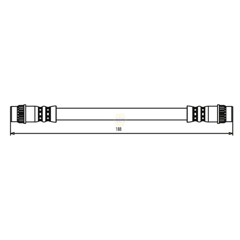 NAPA Brake Hydraulic Hose Line Rear NBH1394