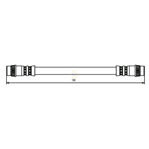 NAPA Brake Hydraulic Hose Line Rear NBH1394