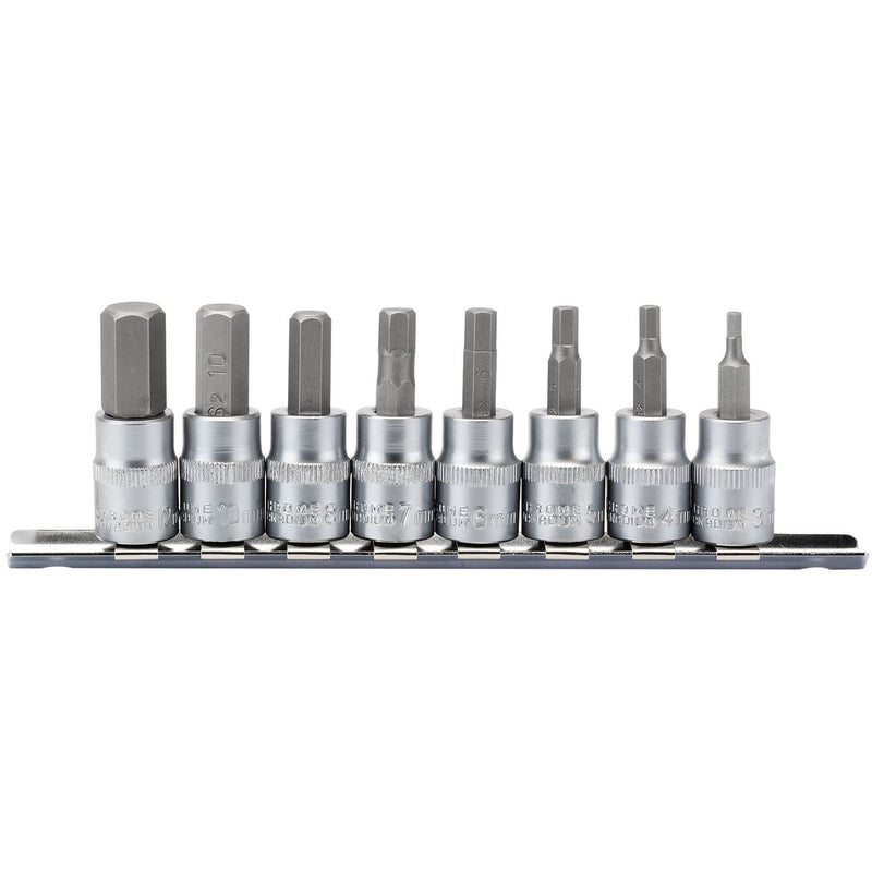 Draper Metric Hex. Socket Bit Set, 3/8" Sq. Dr., 48mm (8 Piece) 16285 Draper - Dynamic Drive