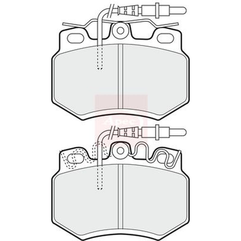 Apec Front Brake Pad Set fits Citroën C15 1987-2000 1.8