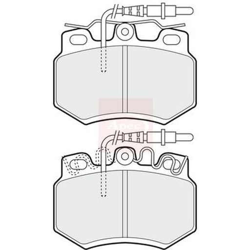 Apec Front Brake Pad Set fits Citroën C15 1987-2000 1.8