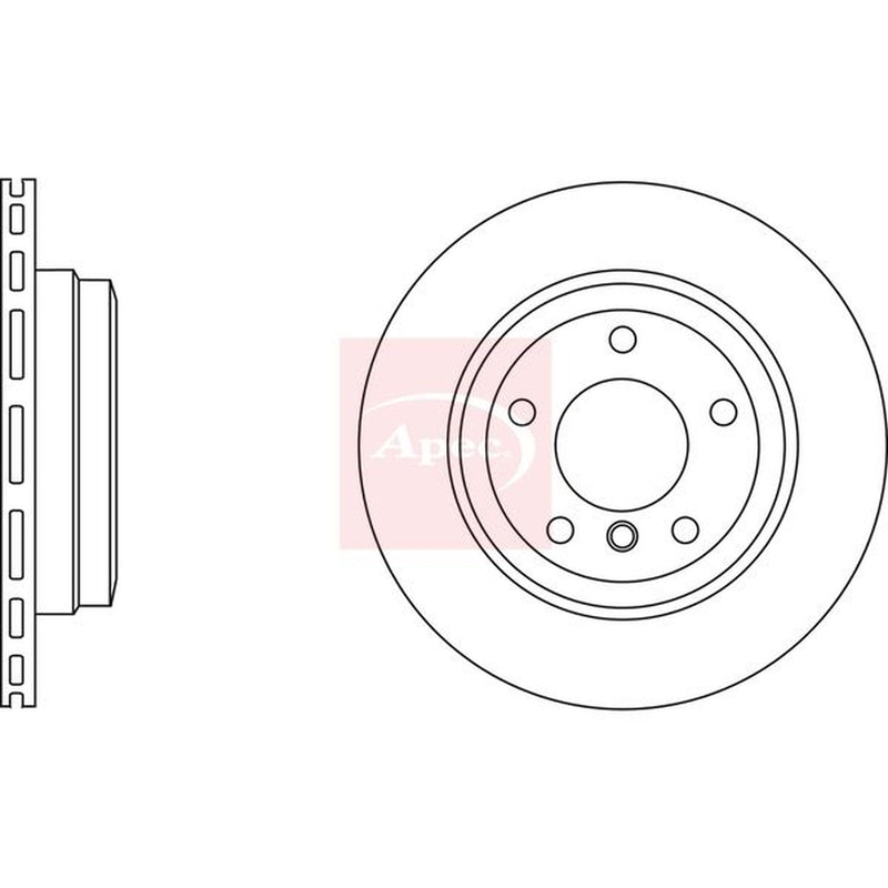 Apec Front Vented & Rear Vented Brake Discs & Pads fits BMW 1 2005-2011