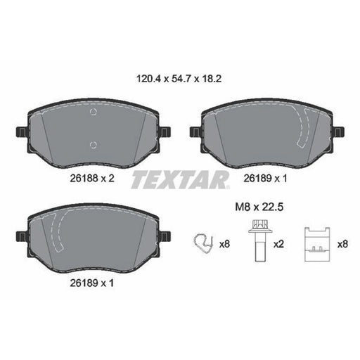 Textar Front Brake Pad Set 2618801
