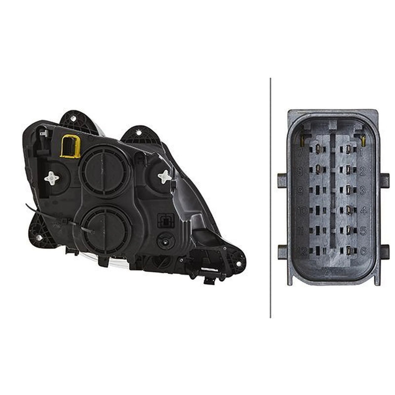 Hella Headlight Headlamp H7/H1 Left fits Daf Cf 2013-2015