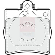 Apec Front & Rear Brake Discs & Pads fits Mercedes-Benz E-Class 2000-2002