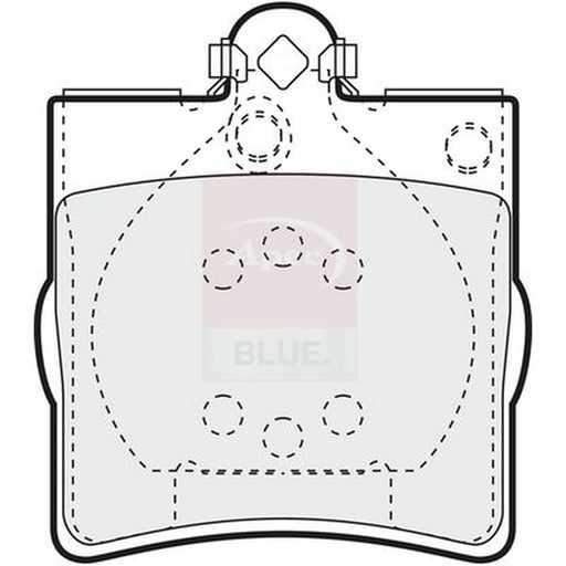 Apec Rear Brake Pad Set fits Chrysler Crossfire 2003-2008 3.2