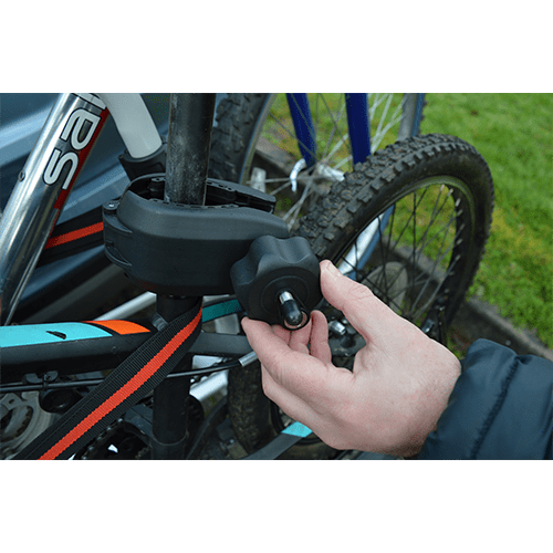 M-Way Towball Mounted Car Rear Tow Bar Cycle Holder 2 Bike Carriers w Electrics Maypole  - Dynamic Drive