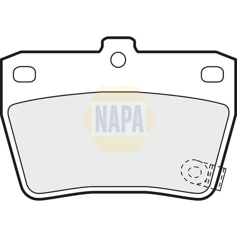 NAPA Rear Brake Pad Set fits Toyota Rav 4 1997-2005 1.8 2.0