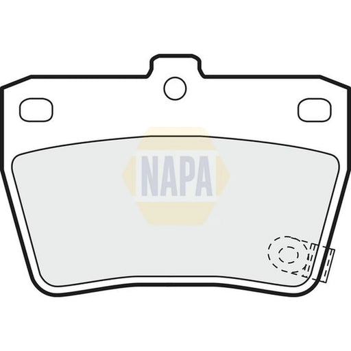 NAPA Rear Brake Pad Set fits Toyota Rav 4 1997-2005 1.8 2.0