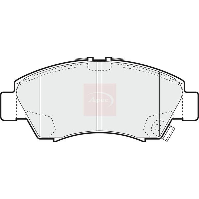 Apec Front Brake Pad Set fits Honda Jazz II 2002-2008 1.2 1.3