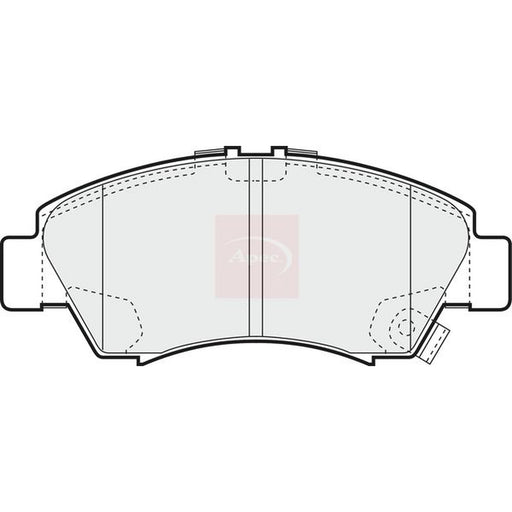 Apec Front Brake Pad Set fits Honda Jazz II 2002-2008 1.2 1.3