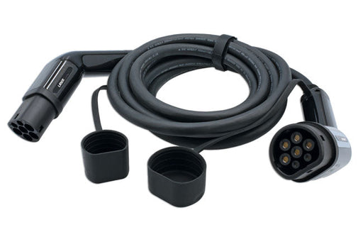 EV Charging Cable - 32A Three Phase T2 Female-T2 Male 22kW IP65 Laser - Town Tools