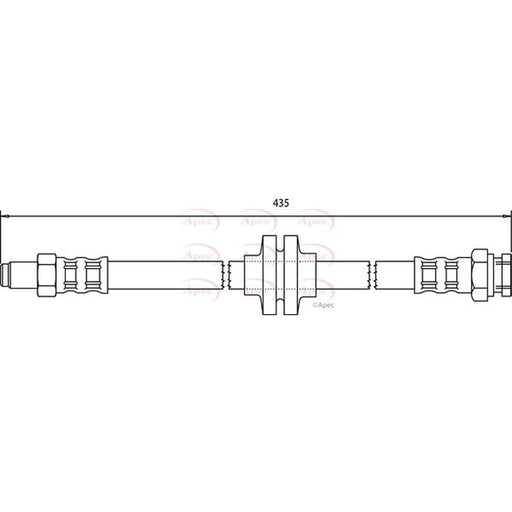 Apec Brake Hydraulic Hose Line Rear HOS3177