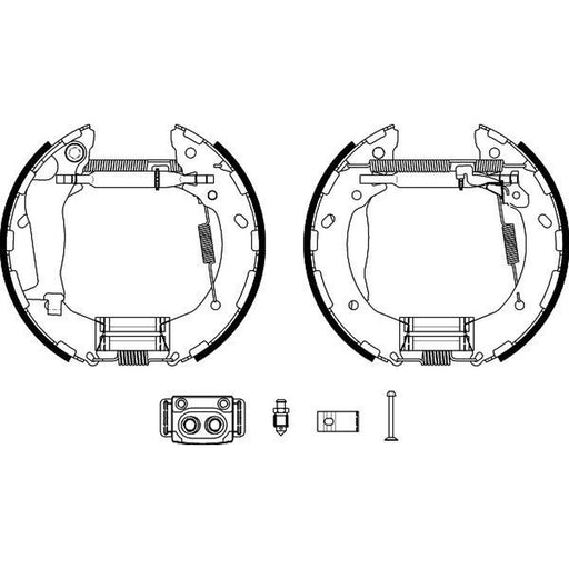 Mintex Brake Shoe Set Axle Kit fits Hyundai I10 I 2007-2018 1.0 1.1 1.2
