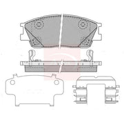 Apec Front Brake Pad Set PAD2530