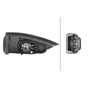 Hella Tail Light / Lamp W16W Right fits Renault Espace V 2015-2023 1.6 2.0