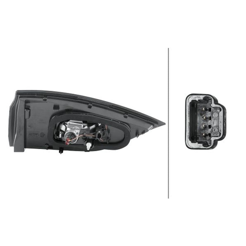 Hella Tail Light / Lamp W16W Right fits Renault Espace V 2015-2023 1.6 2.0